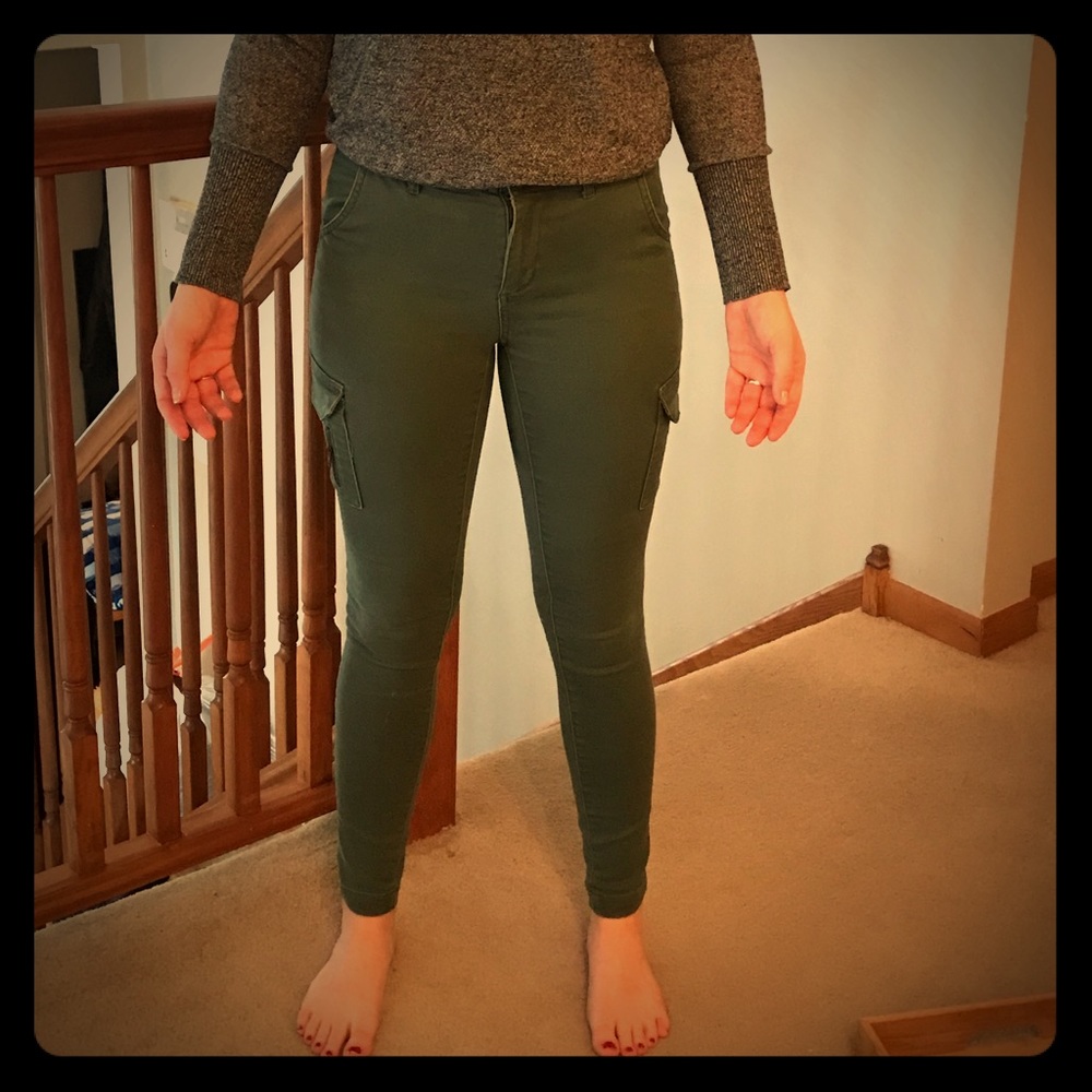 Green Stretch Jeggings Sz. 2